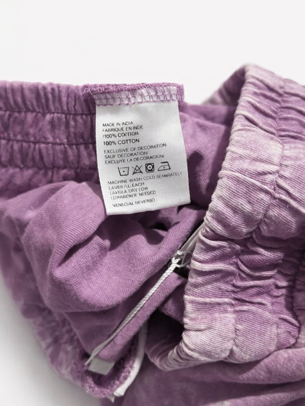 Purple Tie Dye Joggers 💜 Graphic Sweatpants L | Bloom POP - Picture 9 of 9
